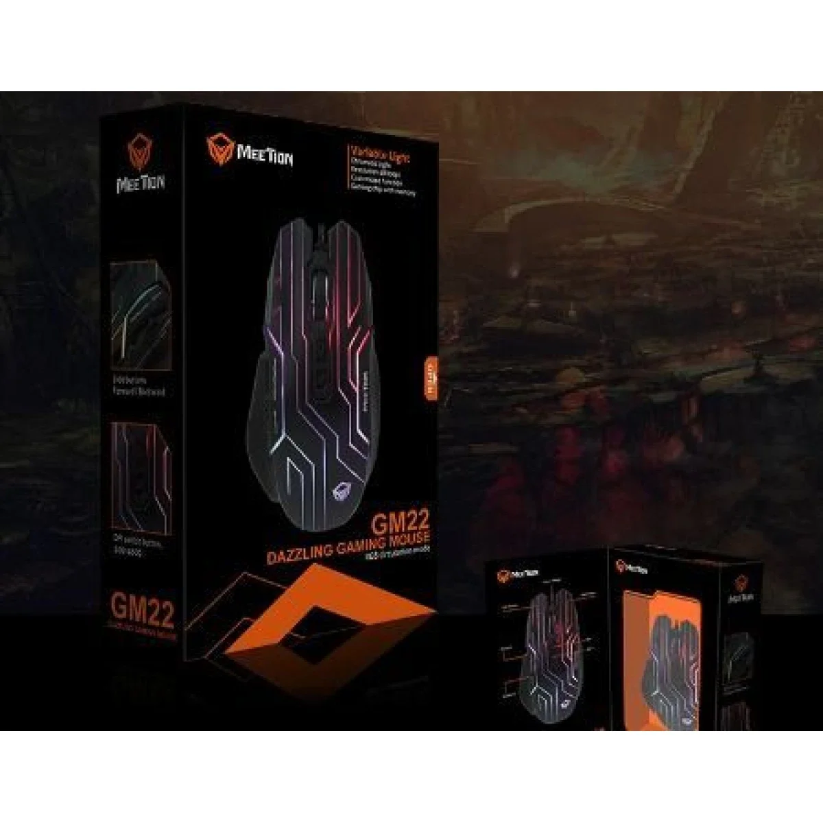 Meetion GM22 Wired RGB Gaming Mouse with 4800 DPI Optical Sensor - Image 2