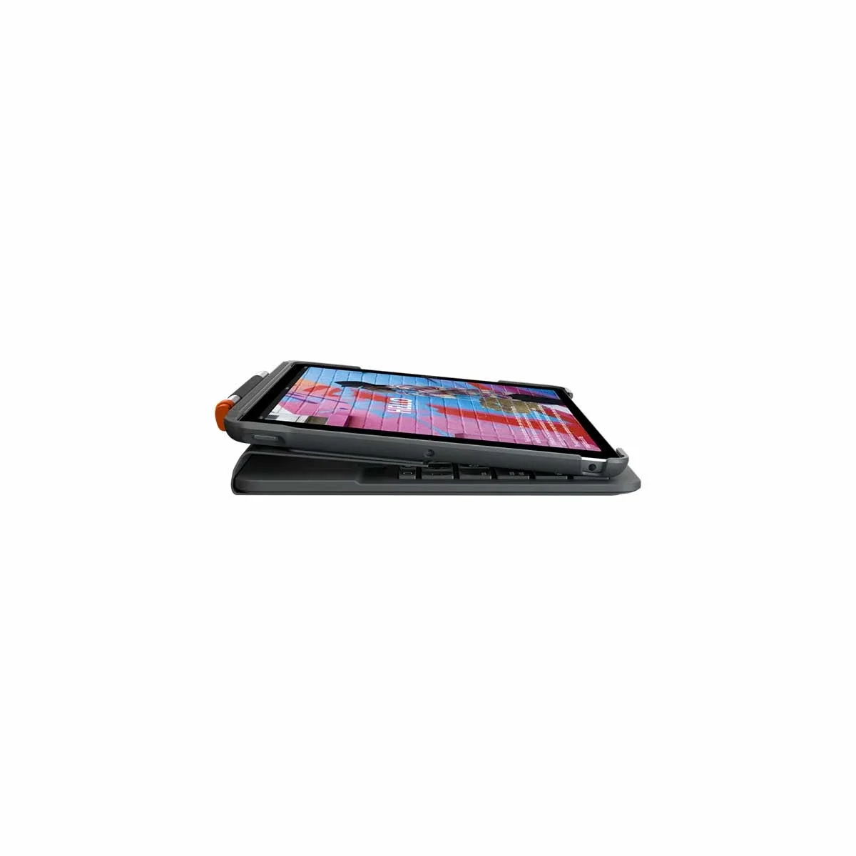 جراب لوحة مفاتيح Logitech Slim Folio عربي لجهاز iPad الجيل العاشر - Thumbnail 3
