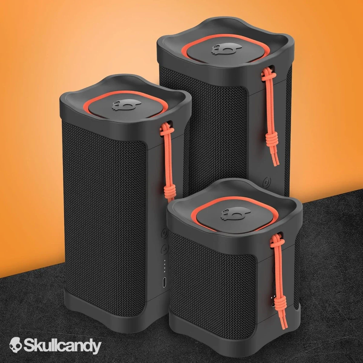 مكبر صوت Skullcandy Terrain Mini لاسلكي بتقنية Bluetooth ومقاومة للماء IPX7 وبطارية 14 ساعة - أسود - Thumbnail 7