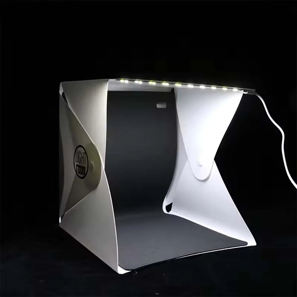 Portable Folding Photo Studio Lightbox with Adjustable LED Lighting - Thumbnail 6