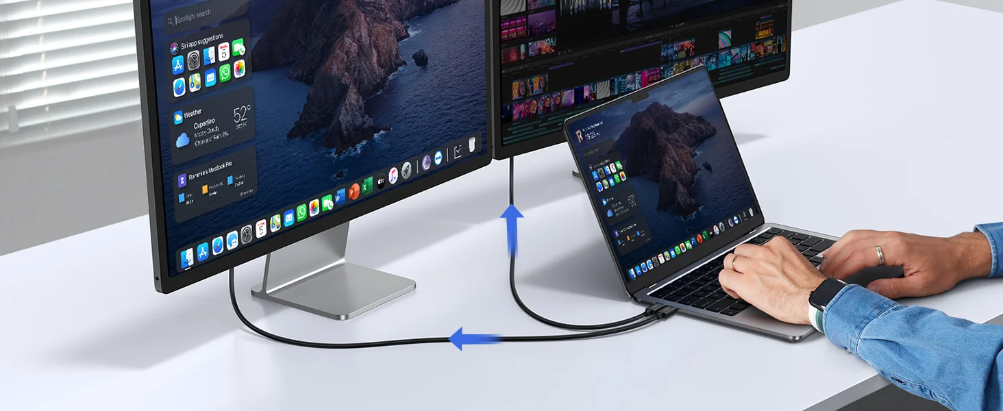 Ugreen Thunderbolt 5 USB-C Cable 240W 80Gbps 1M Black - Image 15