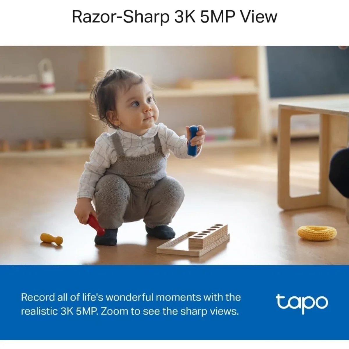 كاميرا مراقبة ذكية داخلية TP-LINK Tapo C230 بدقة 3K 5MP مع تحريك Pan/Tilt ورؤية ليلية وصوت ثنائي الاتجاه - Image 3