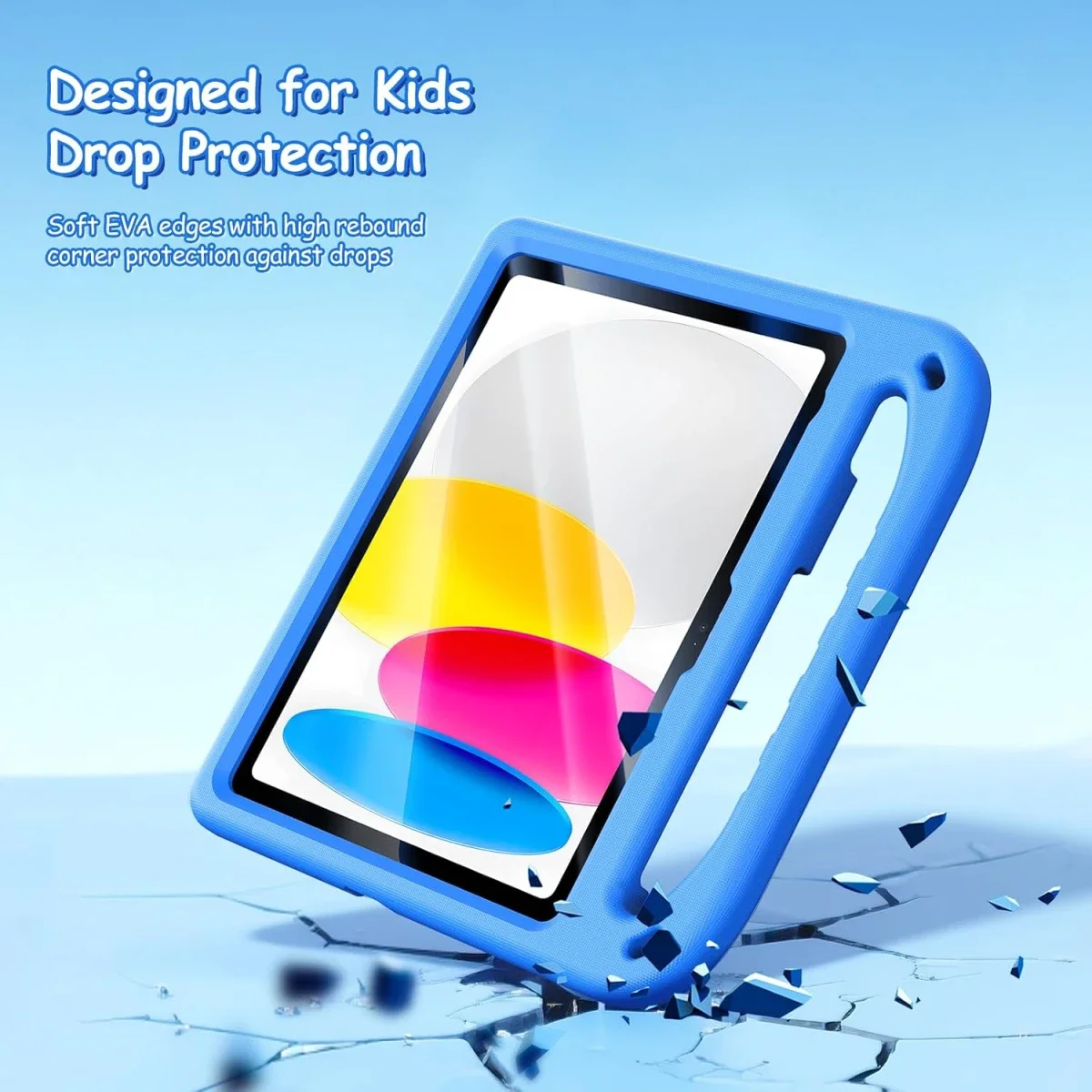 DUX DUCIS Puff Series Kids Case for Apple iPad 10 (2022)/11 (2025) - Blue - Image 4