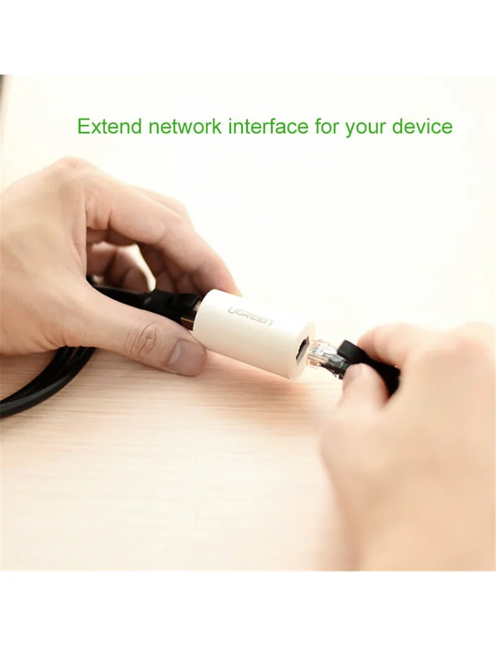 Ugreen 30837 RJ45 Ethernet Extension Adapter Coupler 100m - Image 3