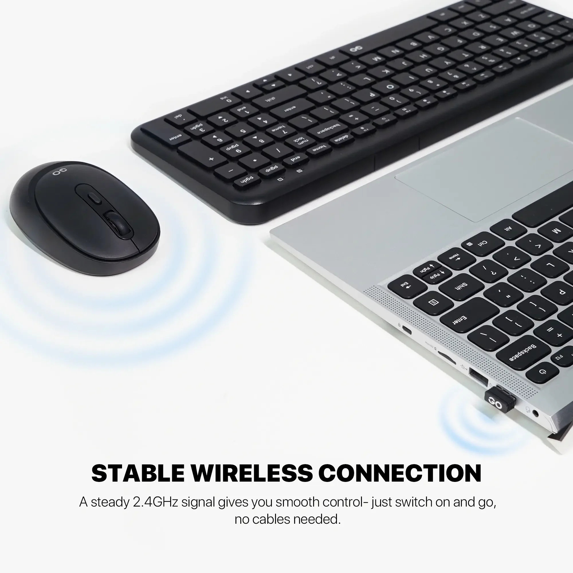 Fantech WK901 GO Wireless Keyboard and Mouse Combo - Thumbnail 7