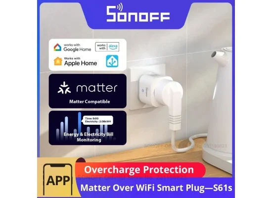 SONOFF S61sTPF Matter Smart Wi-Fi Plug 16A 3840W with Energy Monitoring - Image 8
