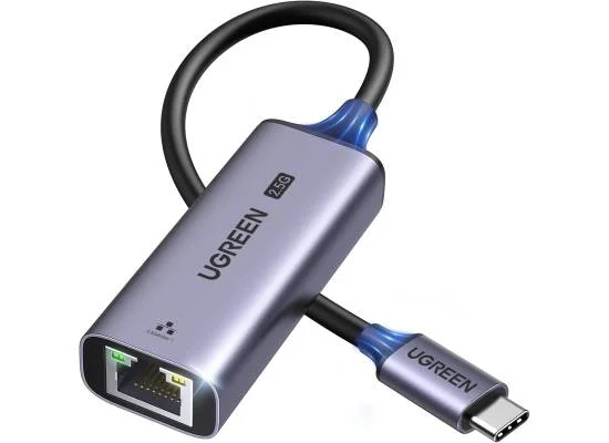محول إيثرنت Ugreen USB-C إلى RJ45 بسرعة 2.5G من الألومنيوم - Thumbnail 2