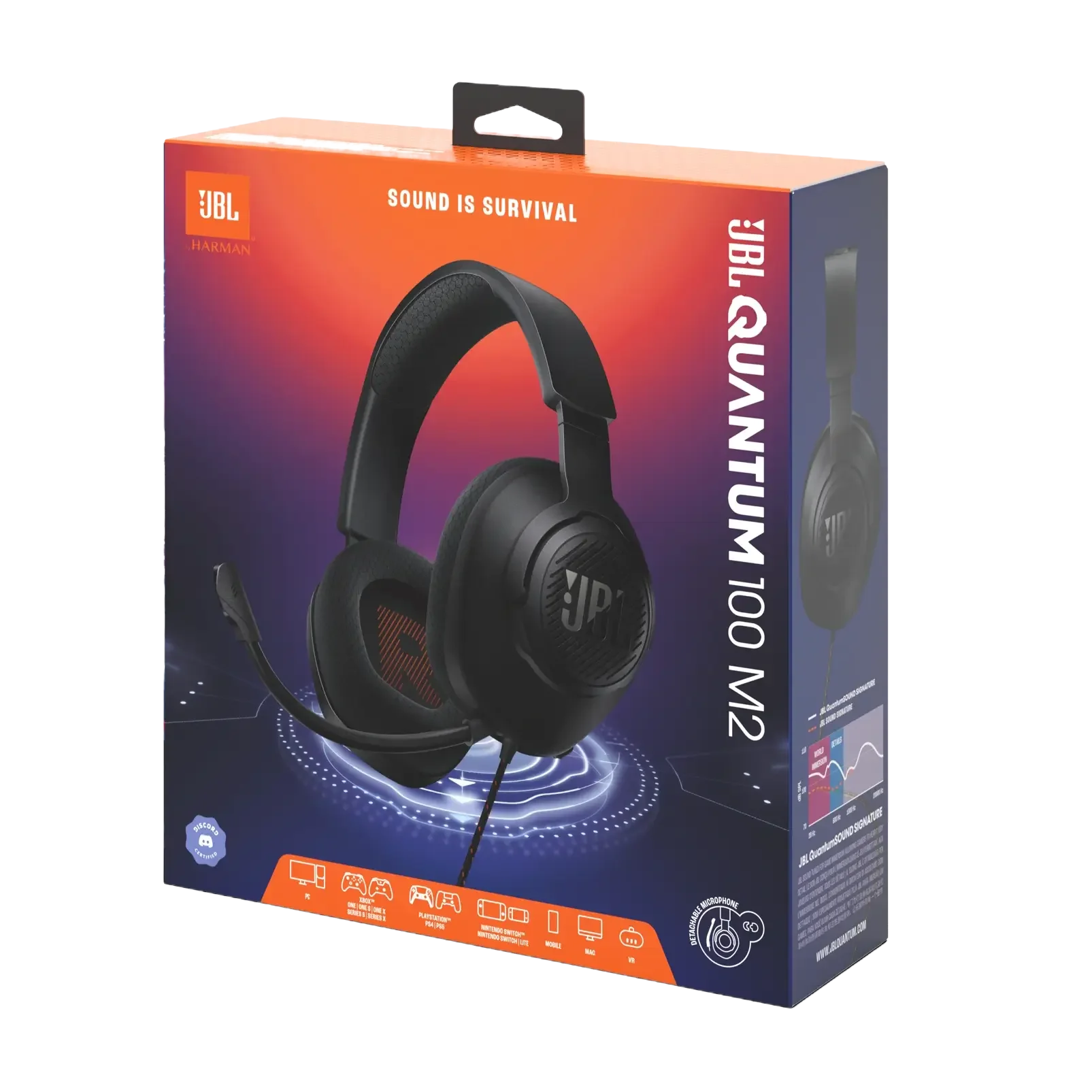 JBL Quantum 100M2 Wired Gaming Headset - Image 3