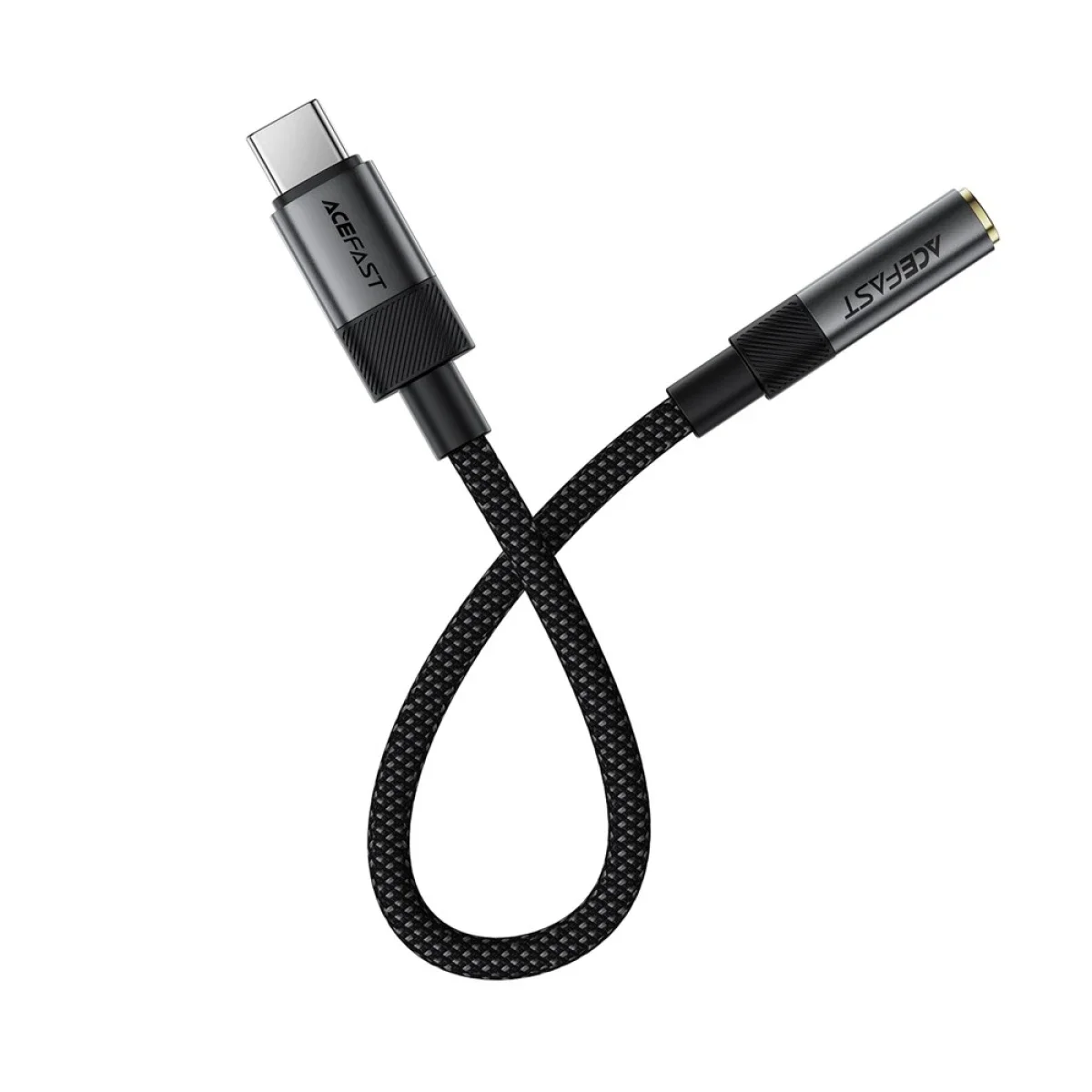 محول صوت ACEFAST J12 من USB-C إلى 3.5 مم عالي الدقة - أسود - Thumbnail 3