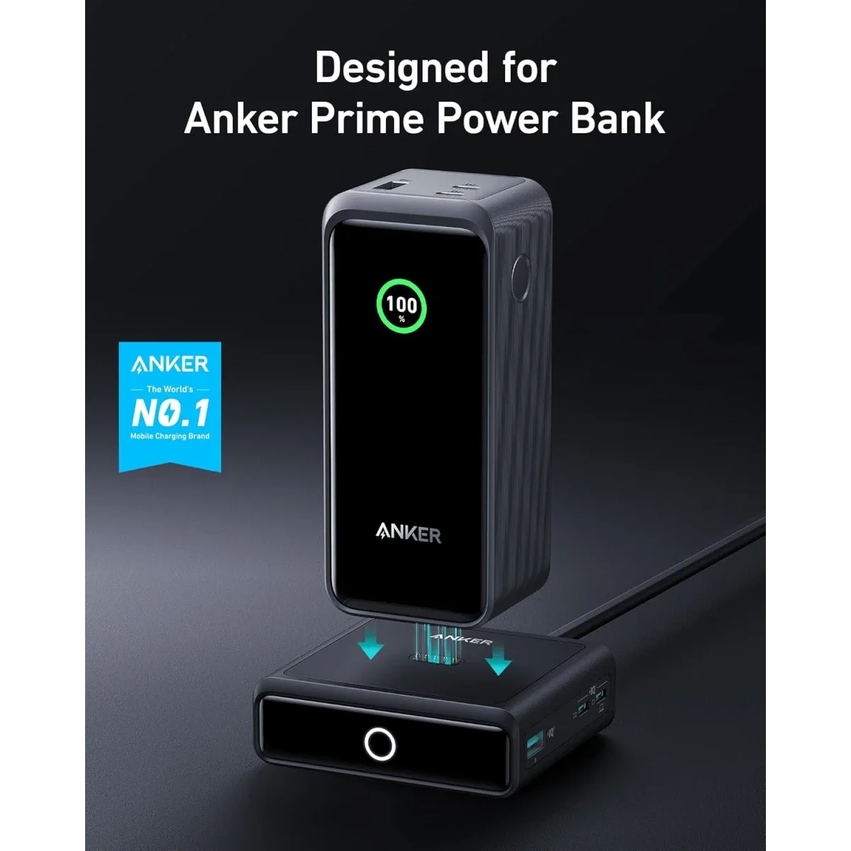 قاعدة شحن Anker Prime بقدرة 100 واط و4 منافذ لبنك الطاقة - Thumbnail 6