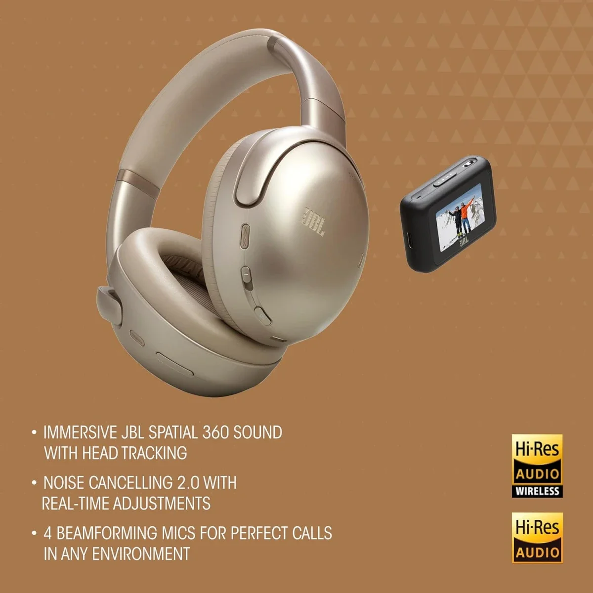 JBL Tour One M3 Smart Tx Wireless Over-Ear Noise Cancelling Headphones Blue - Thumbnail 5