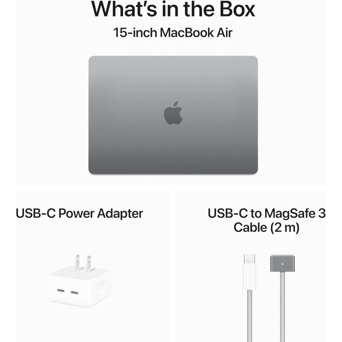 Apple MacBook Air 15 (2024) M3 256GB 16GB 15.3-inch Space Grey - Image 8