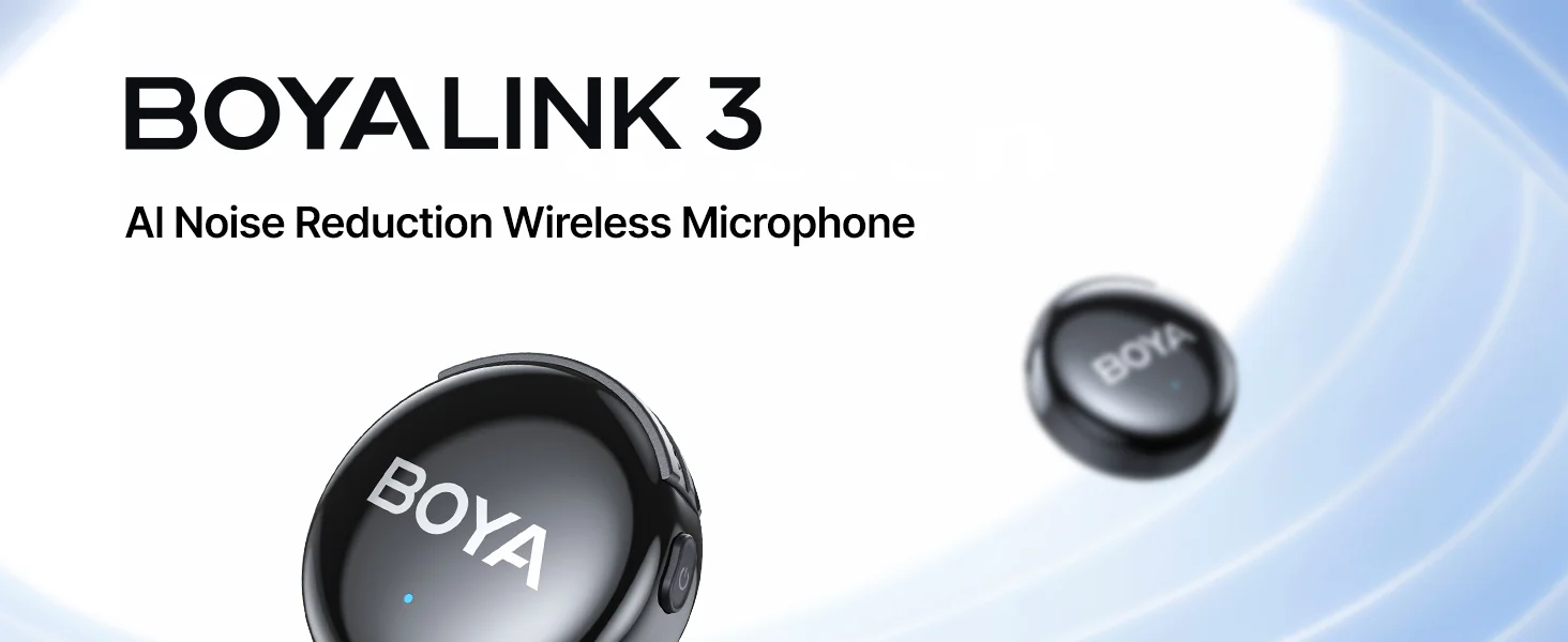 Boya BOYALINK 3-03 Wireless Lavalier Microphone System with AI Noise Cancellation - Thumbnail 9