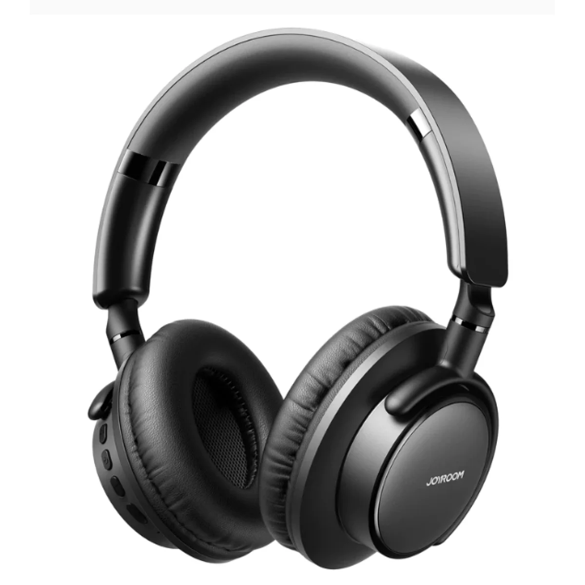 JOYROOM JR-OH1 Foldable Wireless Over-Ear Headphones with Bass Sound, Black - Thumbnail 3