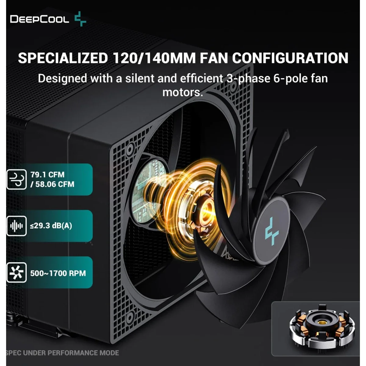 مبرد هوائي احترافي DeepCool Assassin IV باللون الأسود - Thumbnail 4