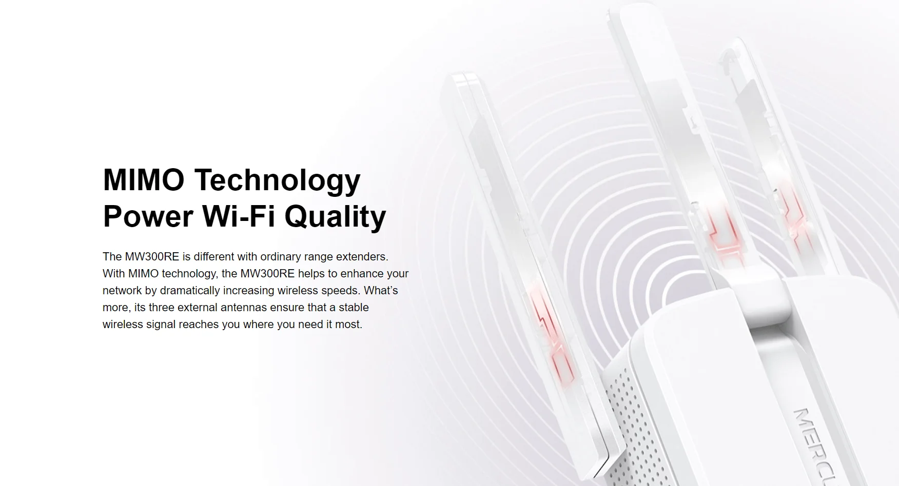 MERCUSYS MW300RE 300 Mbps Wi-Fi Range Extender - Image 8