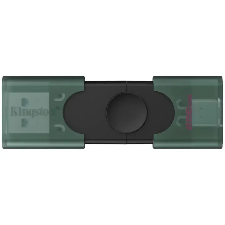 فلاش ميموري Kingston DataTraveler Duo 256GB بمنفذي USB-A/C وأغطية متحركة مزدوجة – DTDEG2/256GB - Image 3