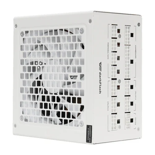 مزود طاقة DarkFlash PMT1050 بقدرة 1050 واط بكابلات قابلة للفصل بالكامل 80 PLUS Gold - أبيض