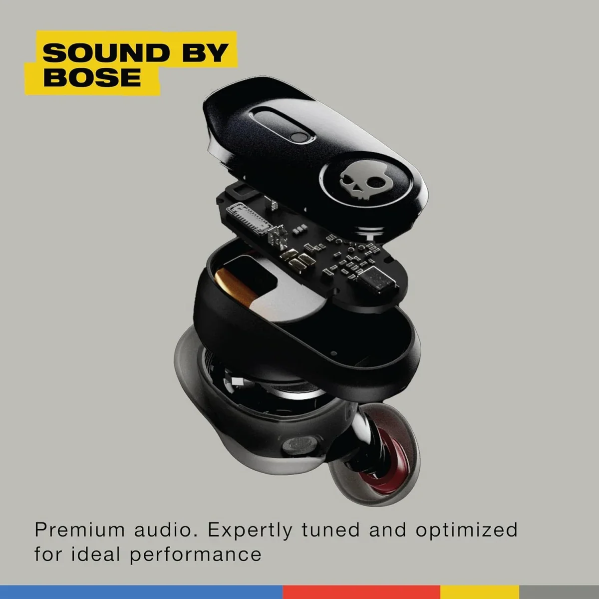 سماعات أذن لاسلكية Skullcandy Method 360 ANC بصوت Bose، أسود حقيقي - Image 2