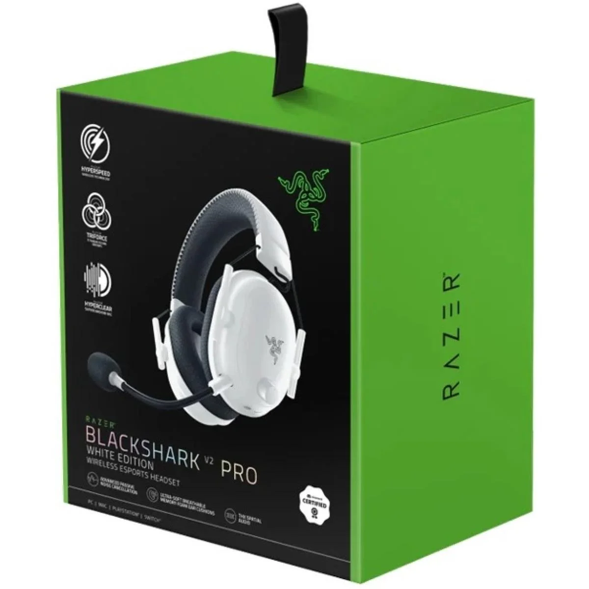 Razer BlackShark V2 Pro 2023 Wireless Bluetooth Gaming Headset, THX 7.1, 70-Hour Battery, White