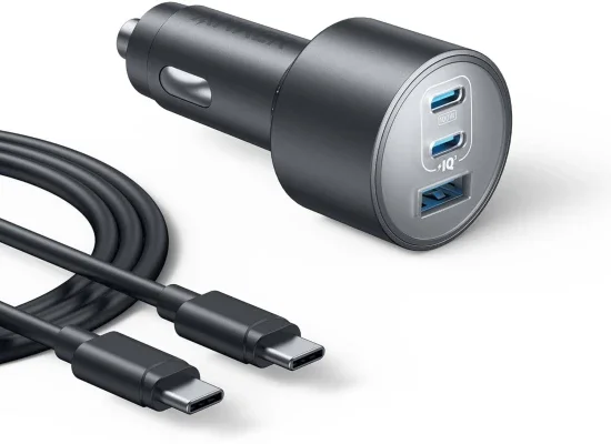 Anker B2737 167.5W 3-Port Ultra-Compact USB-C Car Charger