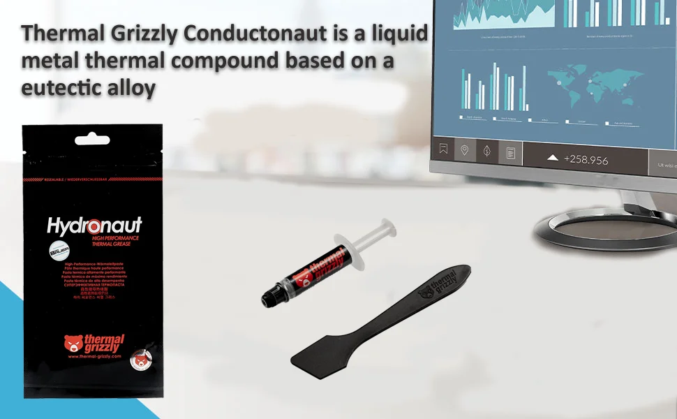 Thermal Grizzly Hydronaut High Performance Thermal Paste for CPU & GPU - 1g - Thumbnail 4