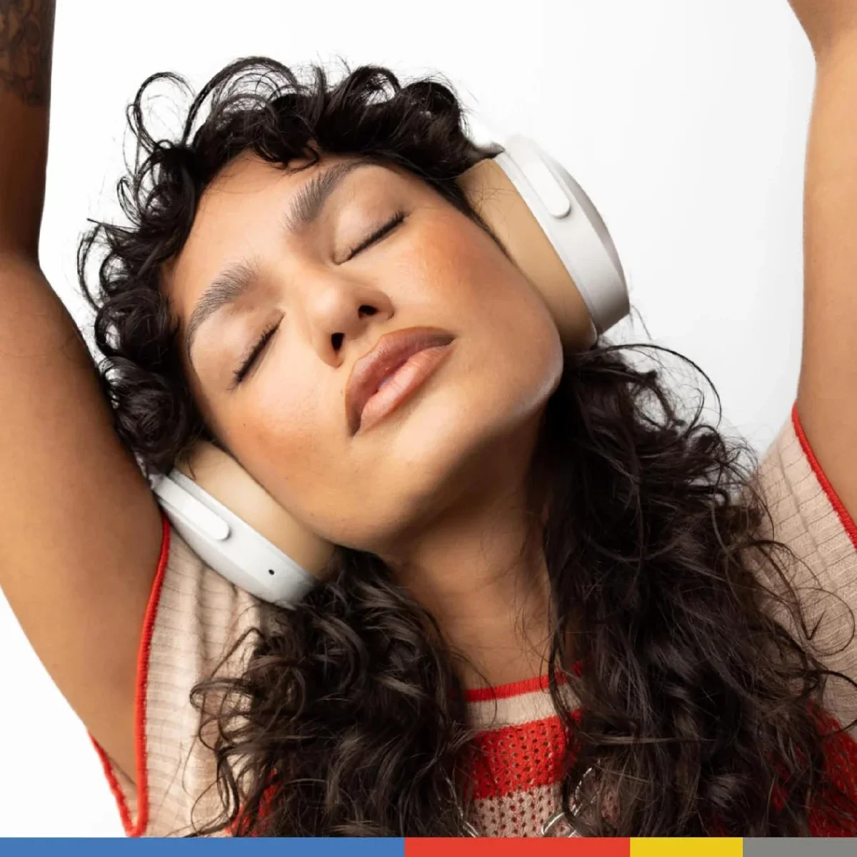 سماعات رأس فوق الأذن Skullcandy Hesh ANC لاسلكية بتقنية بلوتوث، 22 ساعة، Mod White - Thumbnail 6