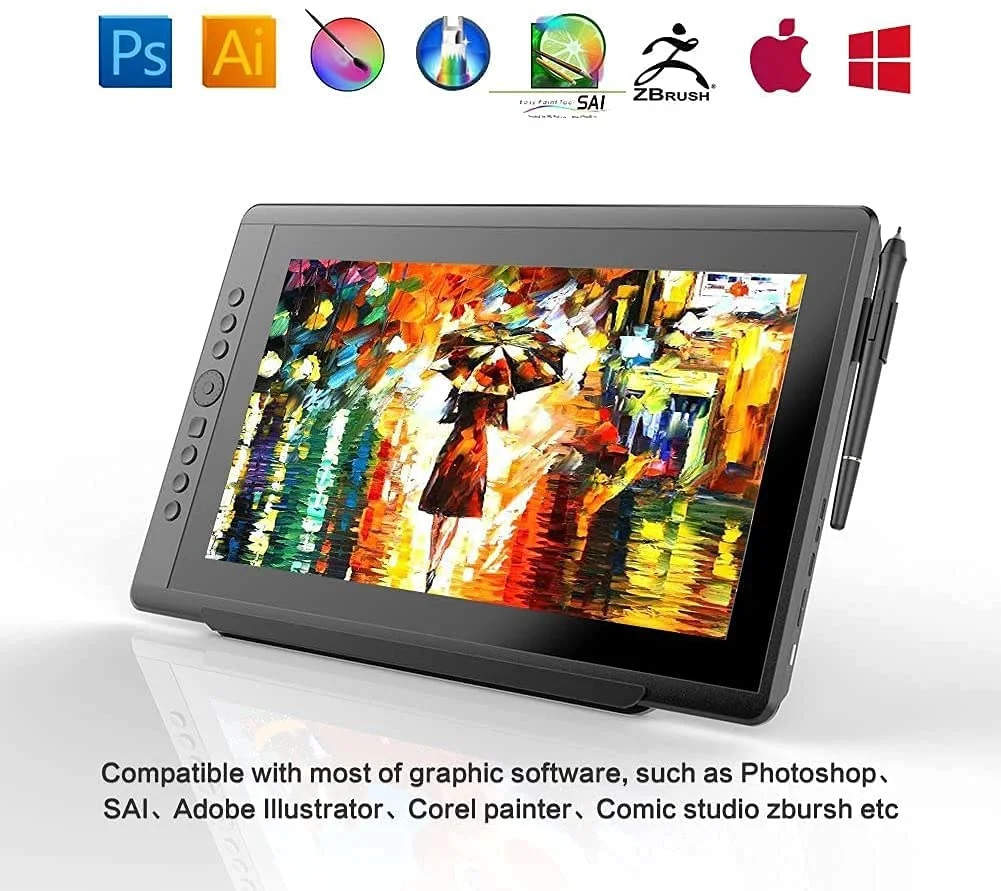 تابلت رسم VEIKK VK1560 Pro بشاشة 15.6 إنش وقلم - Thumbnail 9