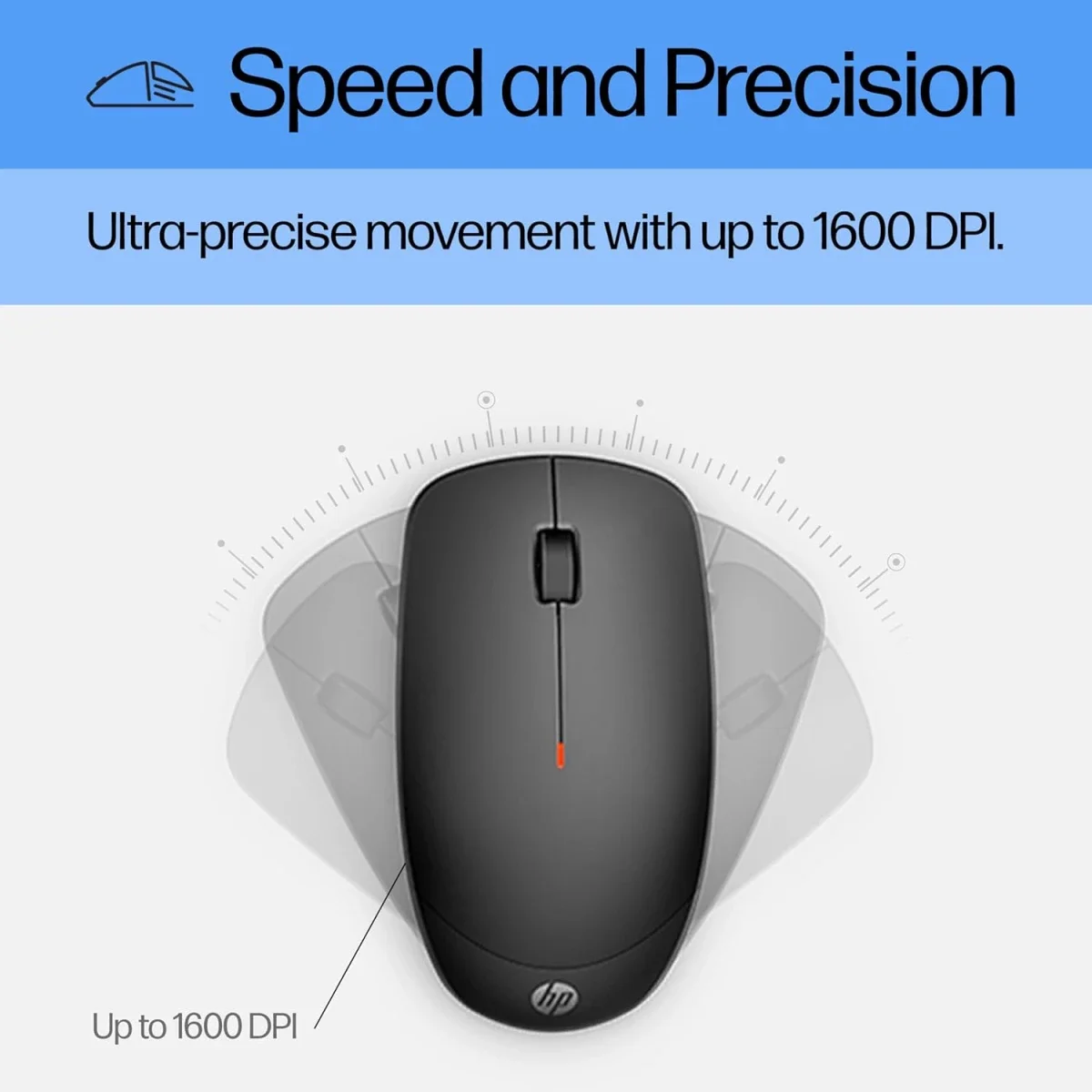 مجموعة لوحة مفاتيح وفأرة لاسلكية HP 235 بتخطيط عربي/إنجليزي 2.4 جيجاهرتز أسود - Image 6
