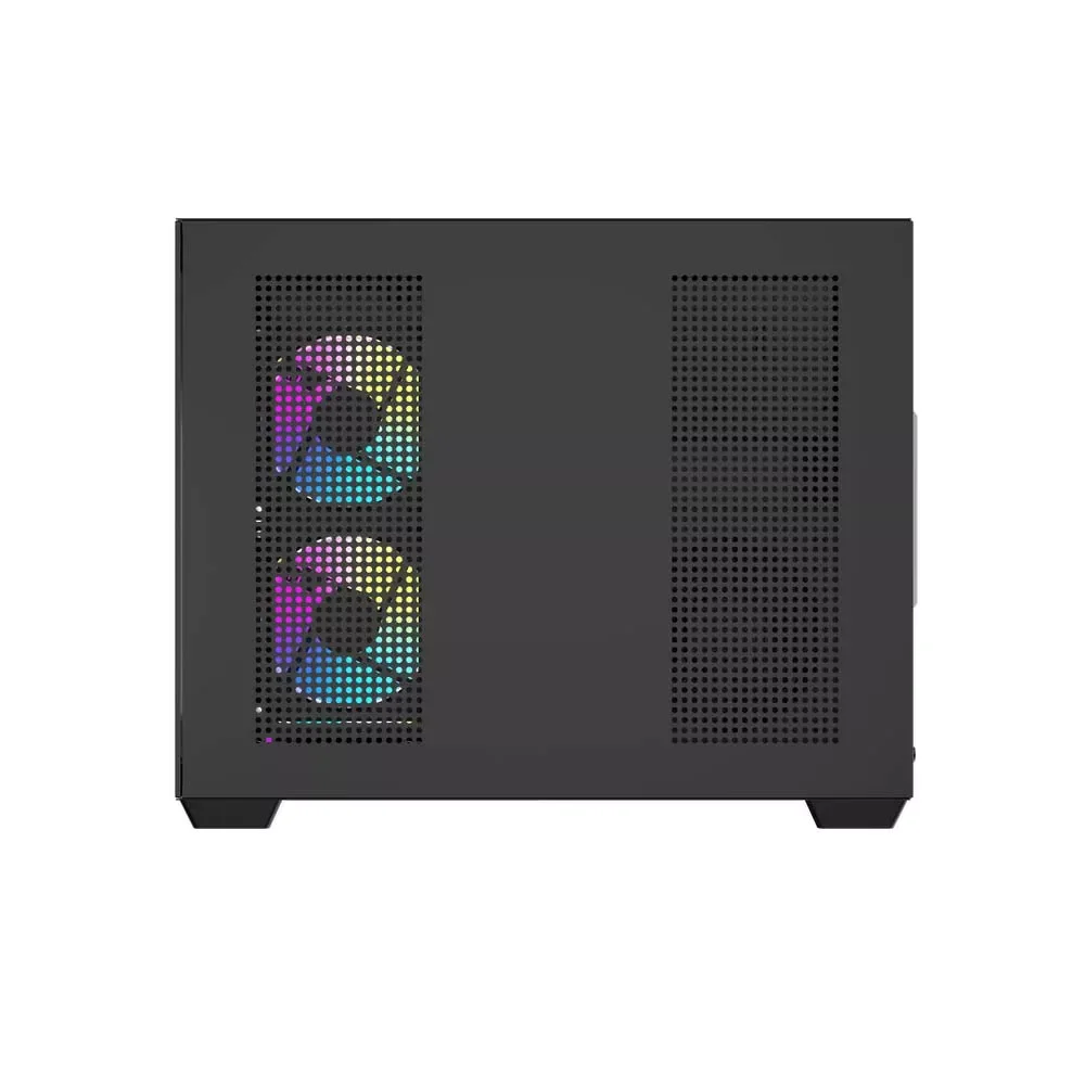 DarkFlash B275 Pro M-ATX PC Case with 6 Infinite Loop ARGB Fans and 650W 80+ Bronze PSU - Black - Thumbnail 5