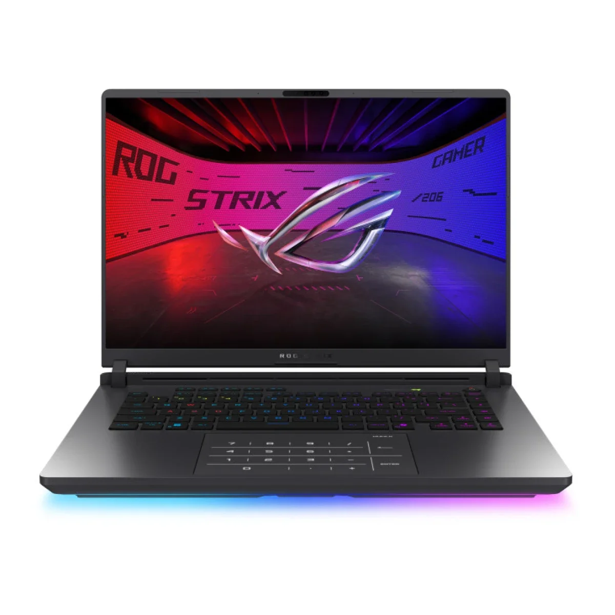 لابتوب ألعاب ASUS ROG Strix G16 بمعالج Core i7-14650HX وكرت RTX 5060 8GB وشاشة 16 إنش FHD+ 165Hz وذاكرة 16GB وتخزين 1TB