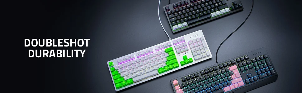 Razer Doubleshot PBT Keycap Upgrade Set for Mechanical & Optical Keyboards - Green - Thumbnail 13