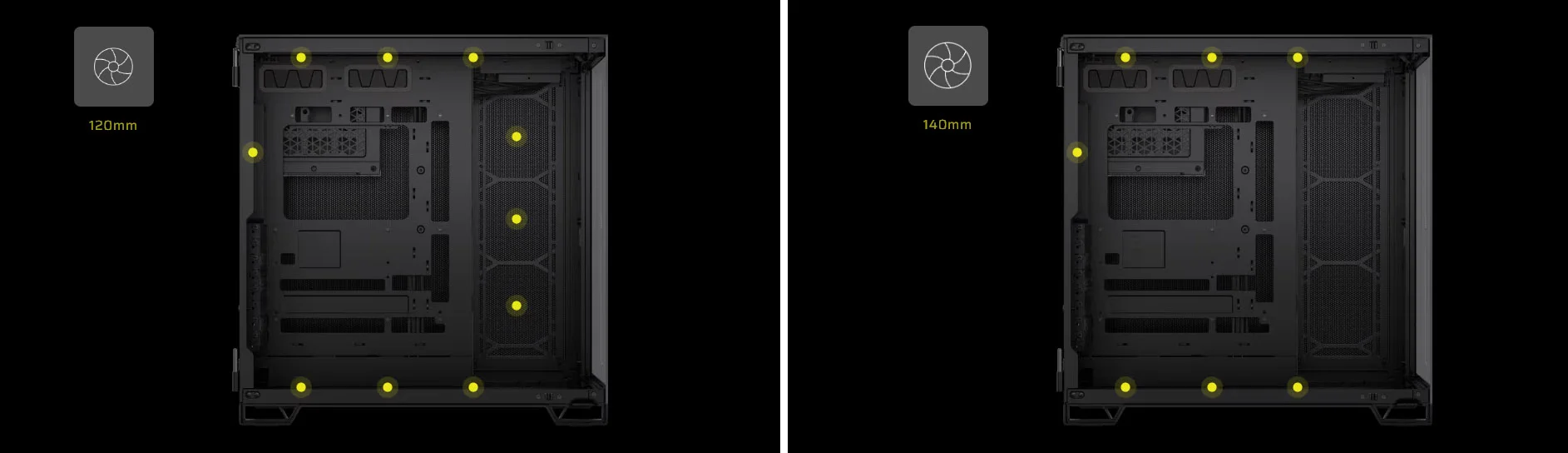 Corsair 6500X Dual-Chamber Mid-Tower PC Case – Black/Obsidian Aluminum – CC-9011283-WW - Image 11