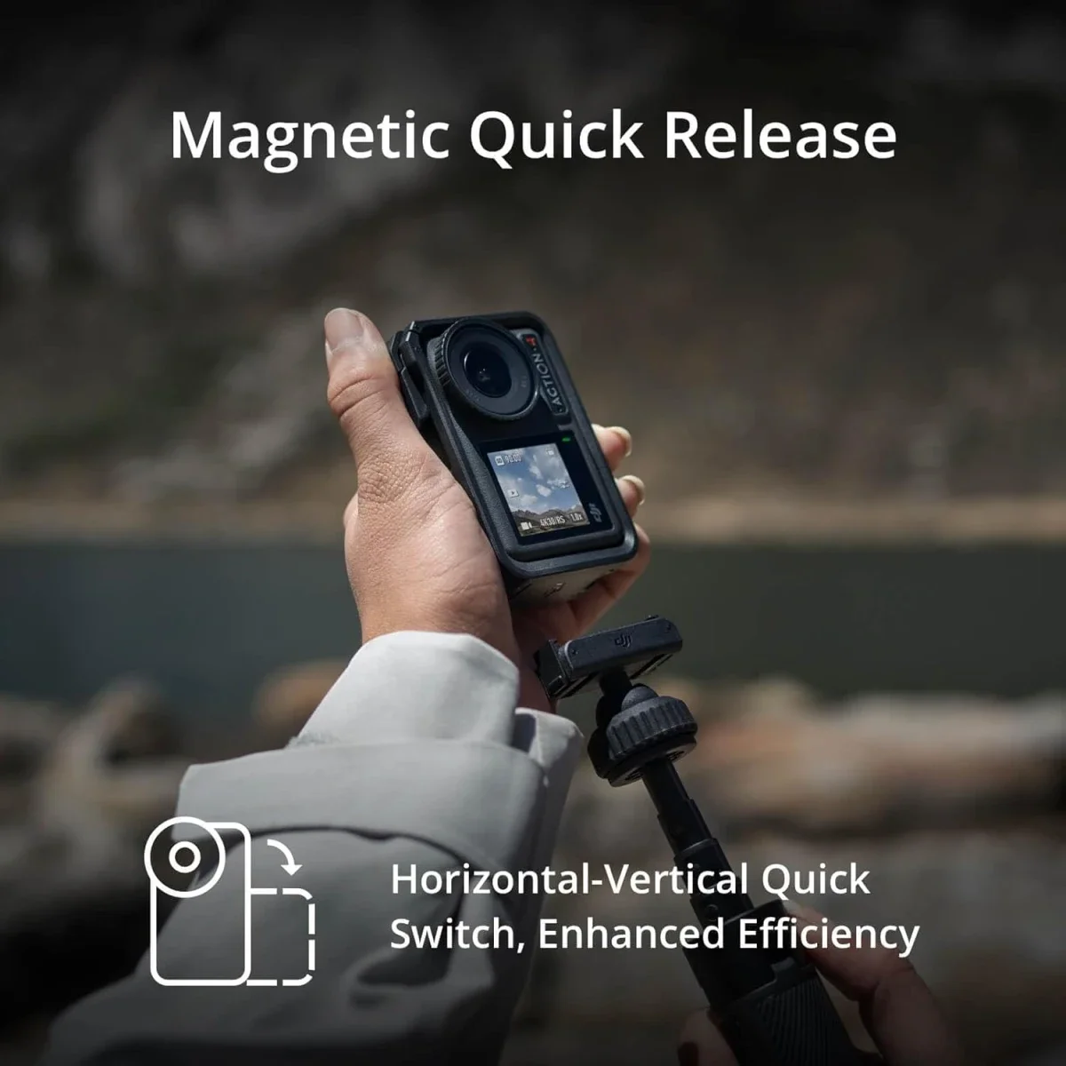 كاميرا أكشن DJI Osmo Action 4 Adventure Combo مقاومة للماء 4K/120fps - Thumbnail 11