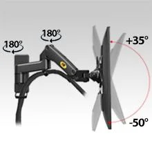 North Bayou F150 Full Motion Wall Mount for 17-35 Inch Monitors, 6.6-26.4 lb - Image 13