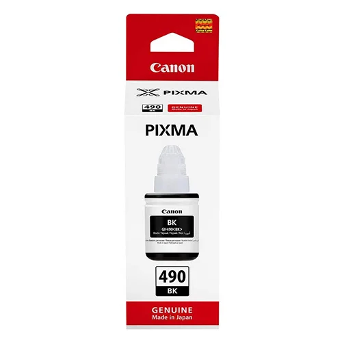 Canon PIXMA Original Black Pigment Ink Refill Bottle 135 ml – GI-490 PGB BK [0663C001AA]