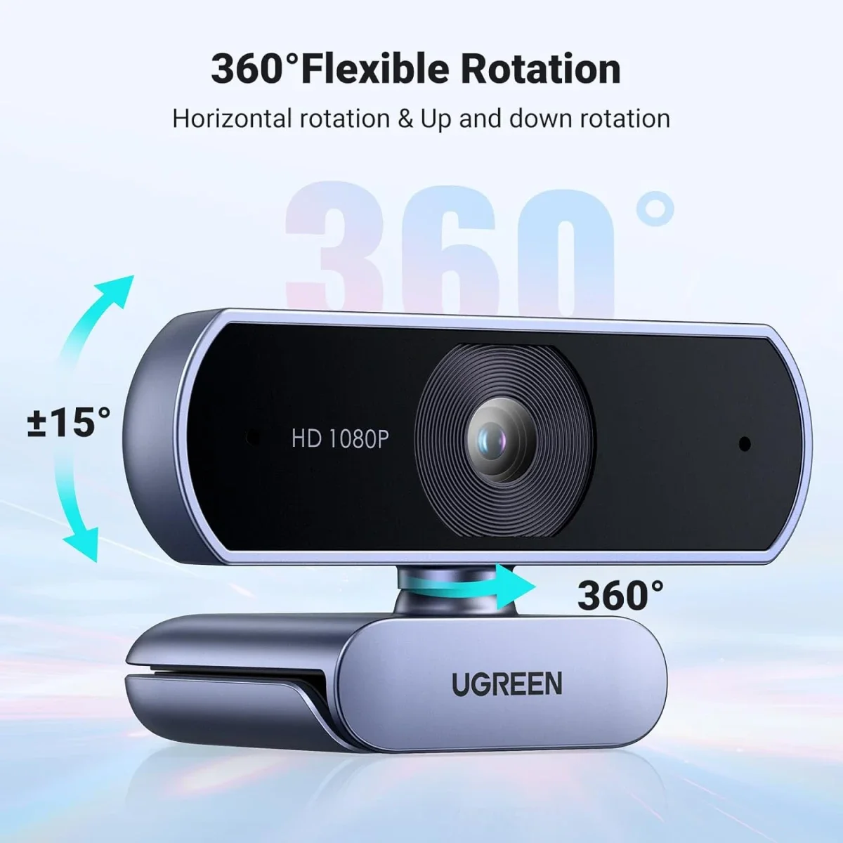 كاميرا ويب Ugreen USB بدقة Full HD 1080P ومعدل 30fps - Thumbnail 6
