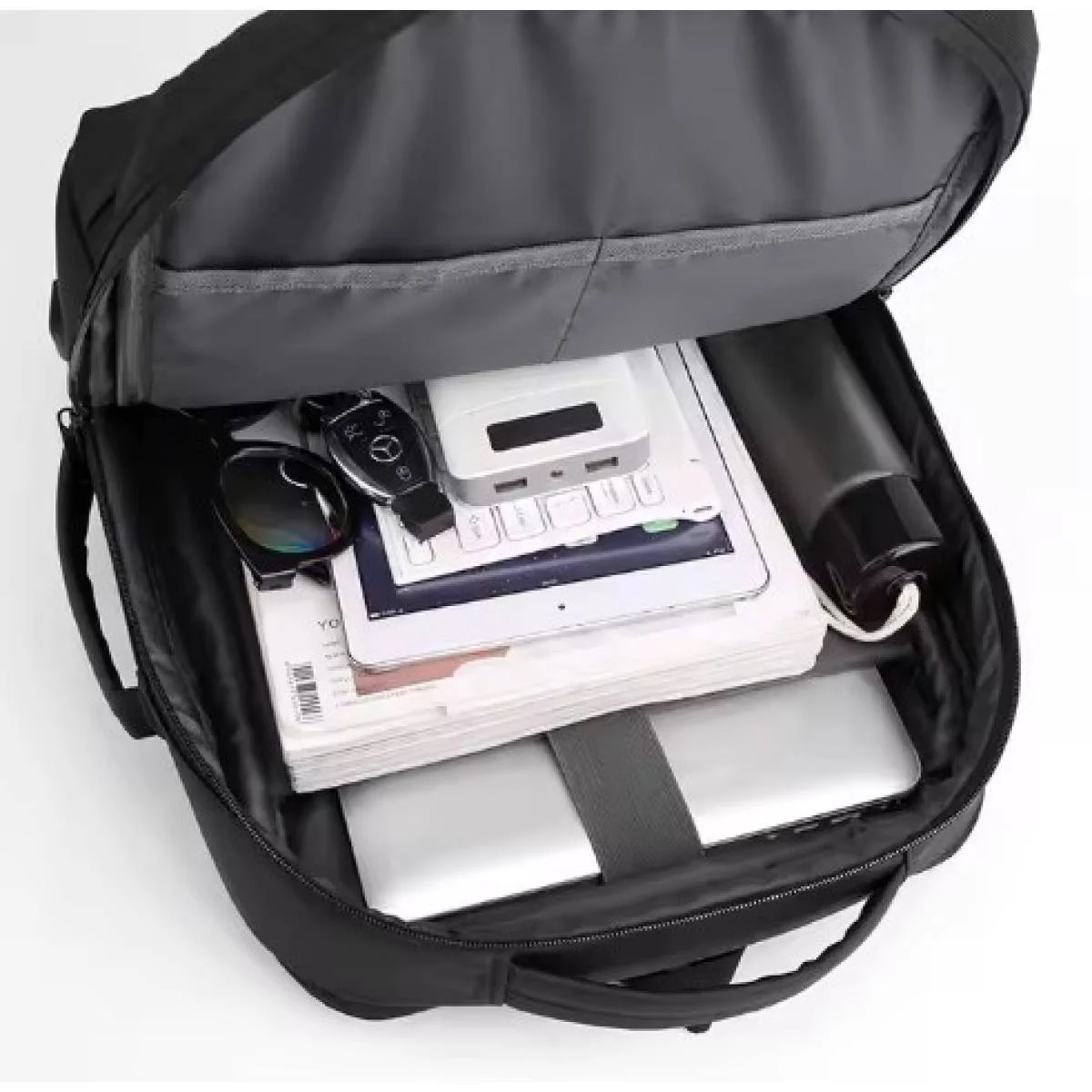 Black Waterproof Business Backpack for Laptops up to 17 Inch - Image 3