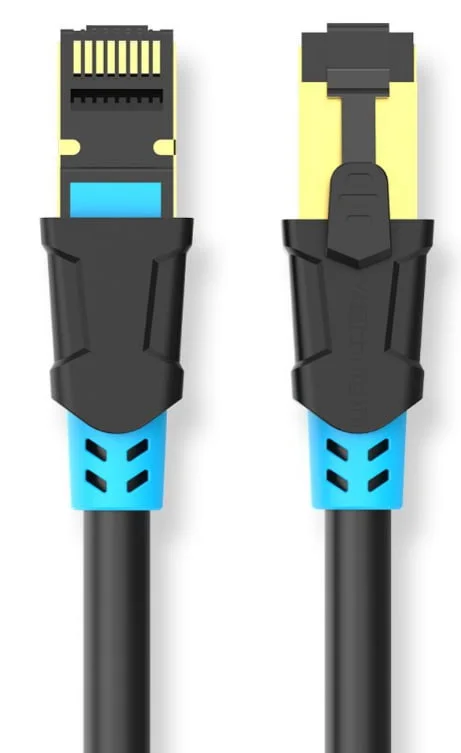 Vention VAP-A06-B200 Cat6 SSTP Shielded Network Patch Cable, 2m, Black - Image 2