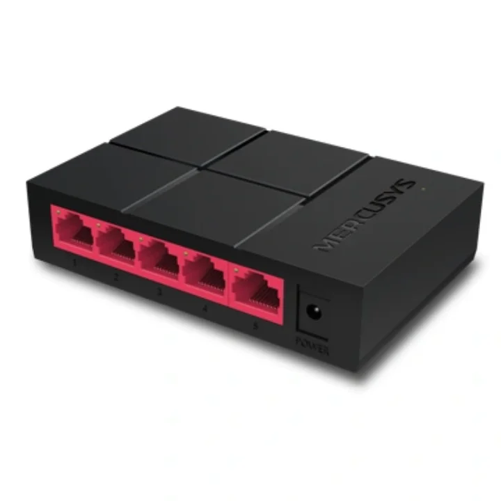 سويتش مكتبي MERCUSYS MS105G جيجابت 5 منافذ بسرعة 10/100/1,000 Mbps