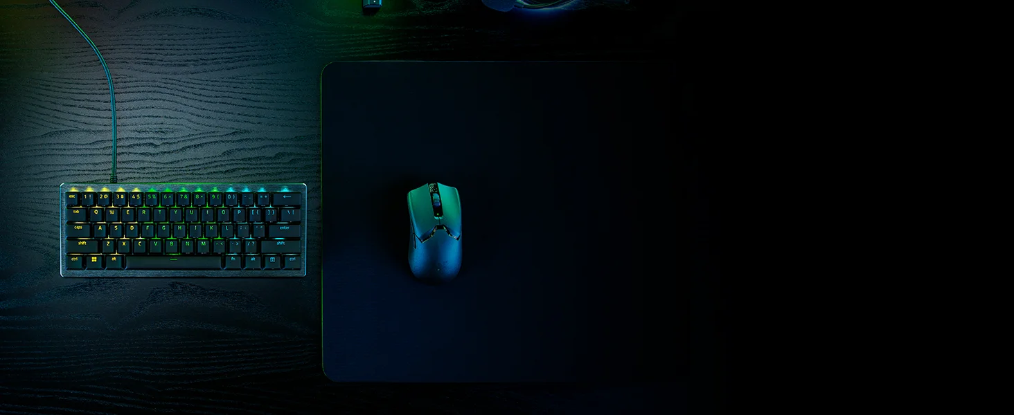 كيبورد ألعاب Razer Huntsman V3 Pro Mini بحجم 60% مع سويتشات أنالوج أوبتيكال - أسود - Thumbnail 13