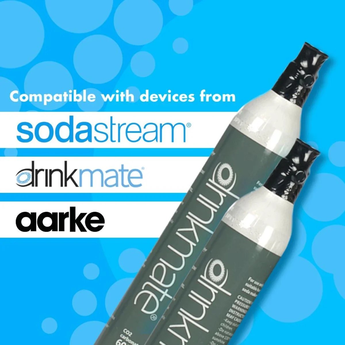 DrinkMate 14Z-00-02N CO2 Carbonator Refill Cylinder 60L, 1 Pack - Image 2