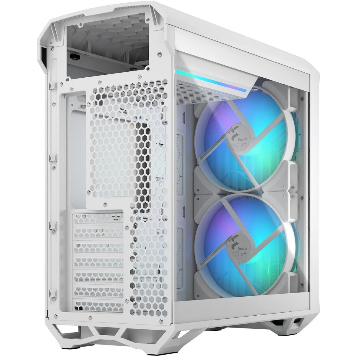 Fractal Design Torrent Compact White RGB TG Light Tint Mid-Tower Gaming Case with Type-C - Image 2