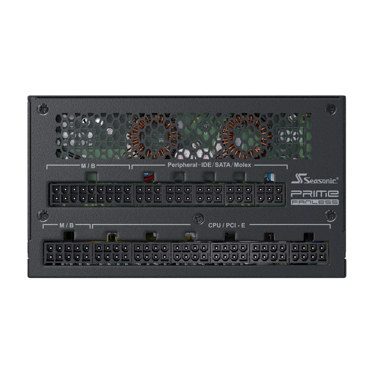 مزود طاقة Seasonic PRIME FANLESS TX-700 بقدرة 700 واط وكفاءة 80 PLUS Titanium معياري بالكامل بدون مروحة - Thumbnail 3