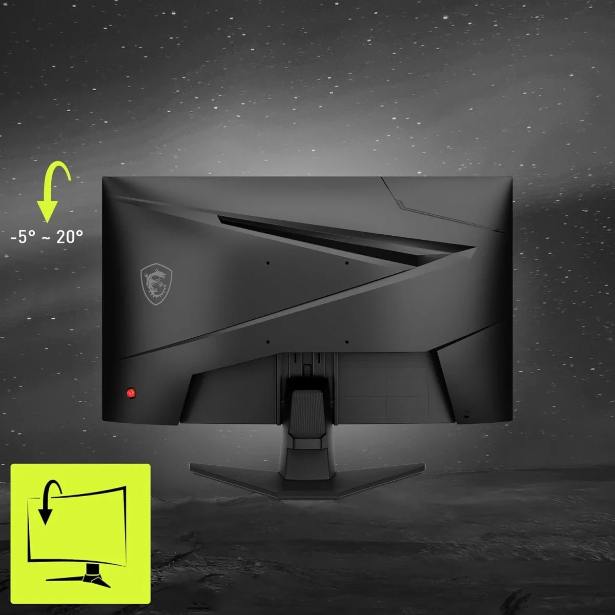 MSI MAG 244C 24-Inch Curved FHD Gaming Monitor, 180Hz, 1ms, VA, FreeSync, Black - Image 5