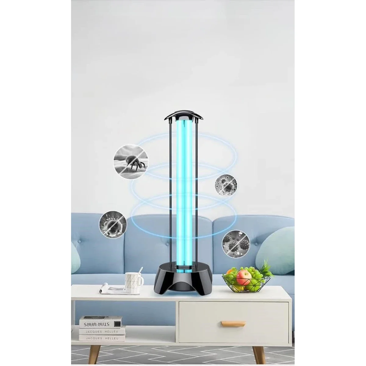 مصباح UV مبيد للجراثيم Awei UV-1 بقدرة 38 واط مع ريموت كنترول، 220 فولت - Image 2
