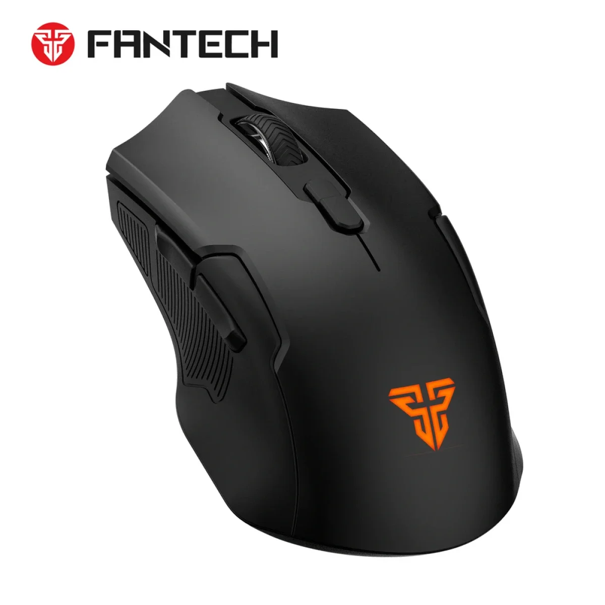 ماوس ألعاب لاسلكي Fantech بدقة 2400 DPI مع قاعدة شحن أسود Cruiser II WG11V2RD - Image 2