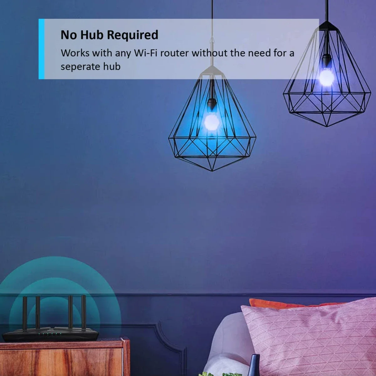 لمبة ذكية LED Wi‑Fi من TP-LINK Tapo L530E RGBW قابلة للتعتيم 16 مليون لون بقدرة مكافئة 60 واط - Image 4