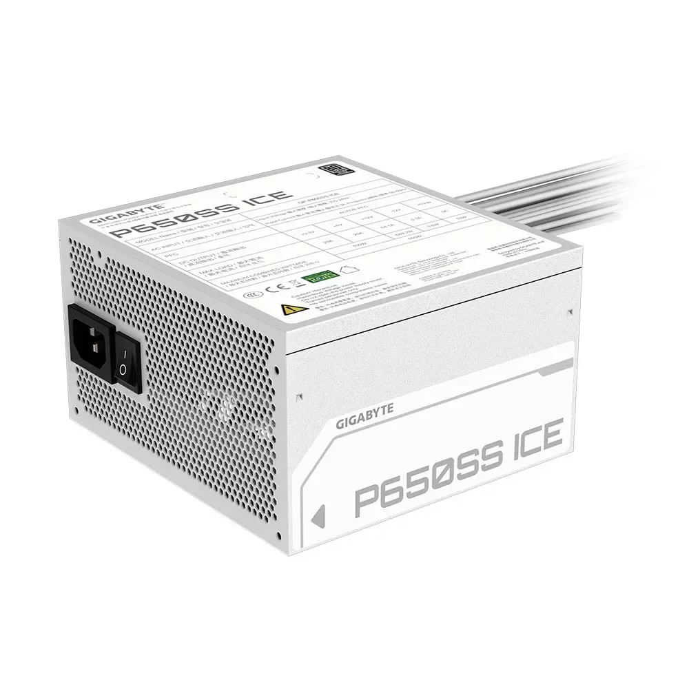 مزود طاقة GIGABYTE GP-P650SS-ICE بقدرة 650 واط ICE ATX وكفاءة 80 PLUS Standard - Thumbnail 4