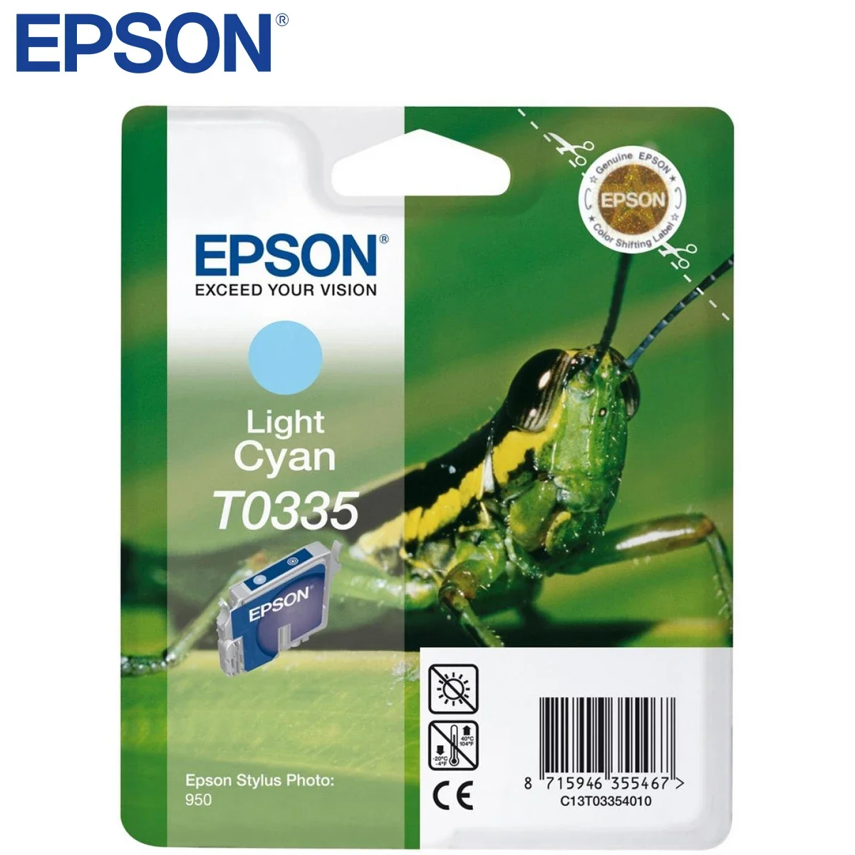 خرطوشة حبر EPSON T0335 أصلية سماوي فاتح
